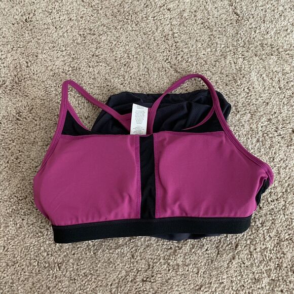 FABLETICS Norwalk Tank Blouson Built-in Bra Charcoal Mulberry Size Small S/6 NWT - Picture 8 of 10